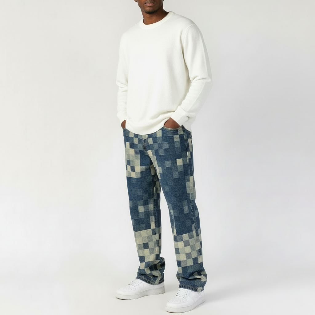 ג'ינס דמוי ״פיקסל״