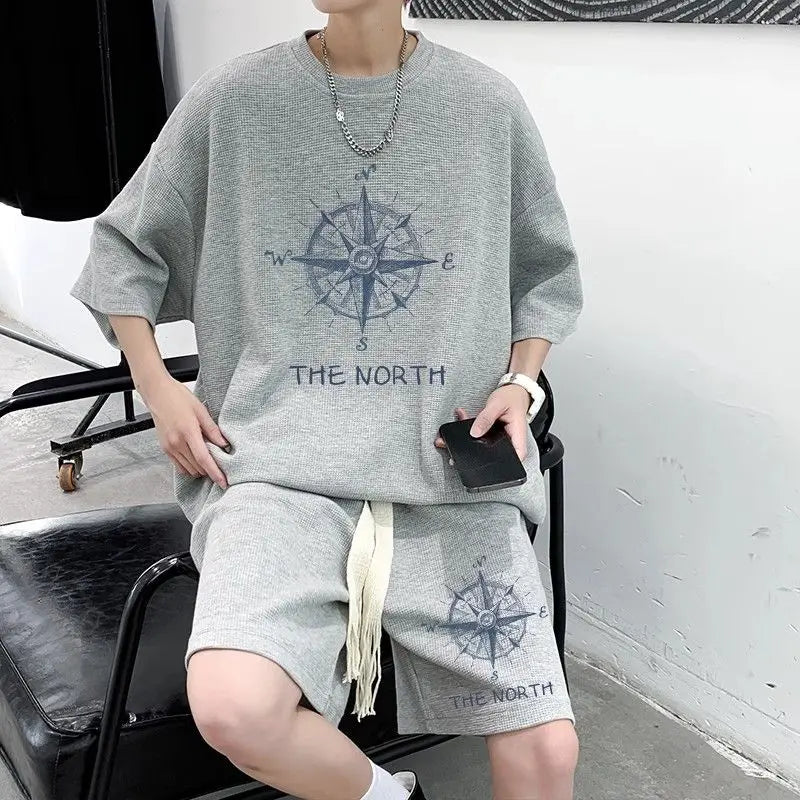 חליפה קצרה עם הדפס