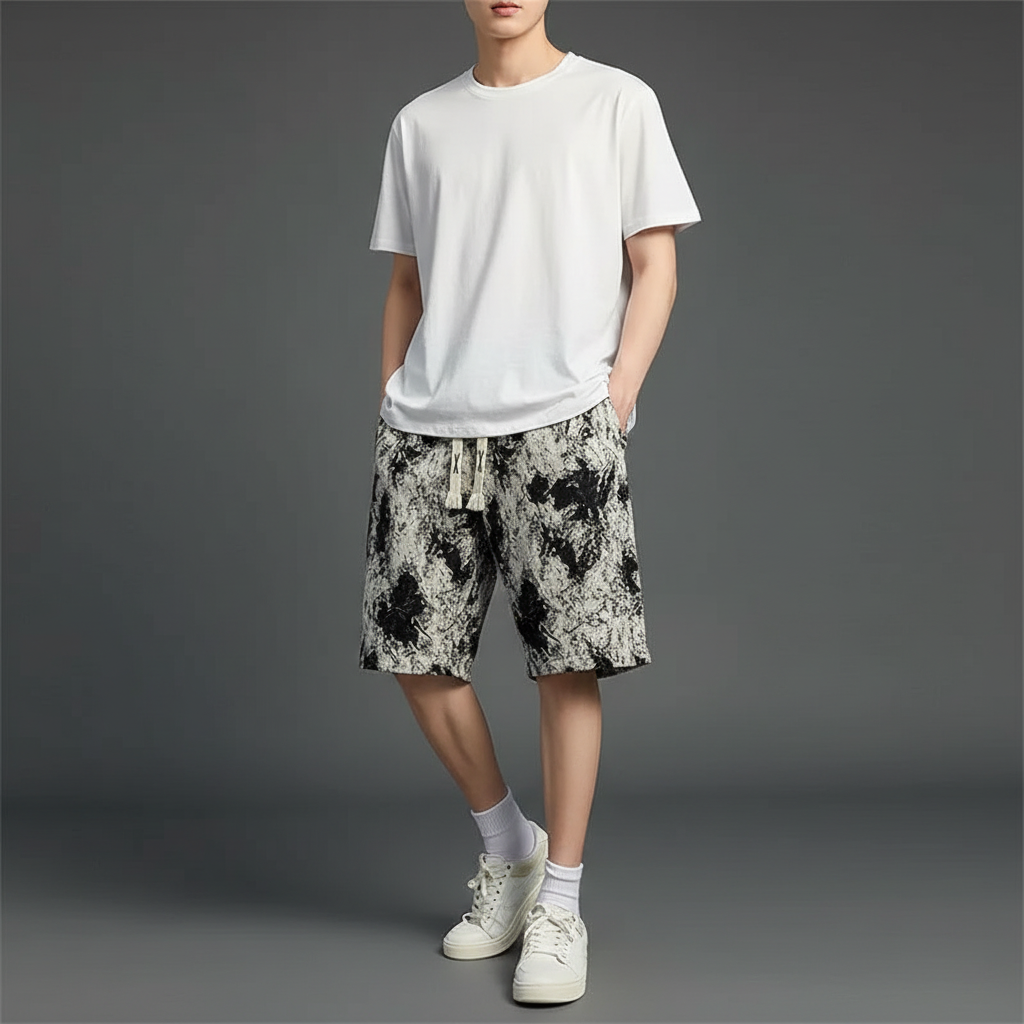 מכנס קצר עם הדפס