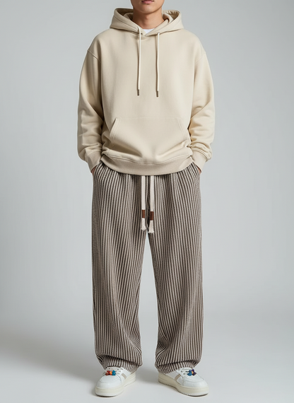 מכנסיים רחבים בדוגמת ״פסים״