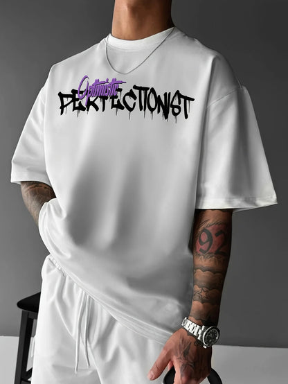 חולצת אוברסייז עם הדפס