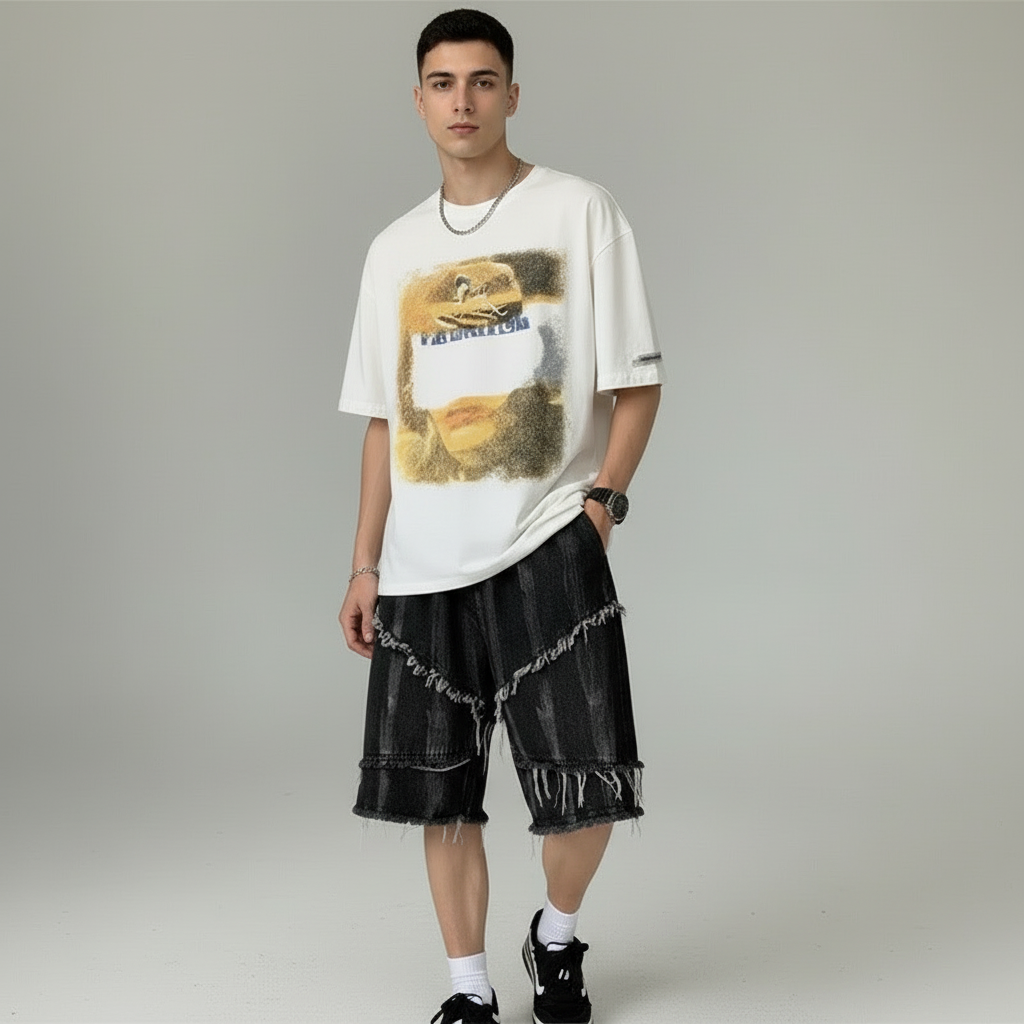 קצר baggy ג'ינס