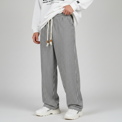 מכנסיים רחבים בדוגמת ״פסים״