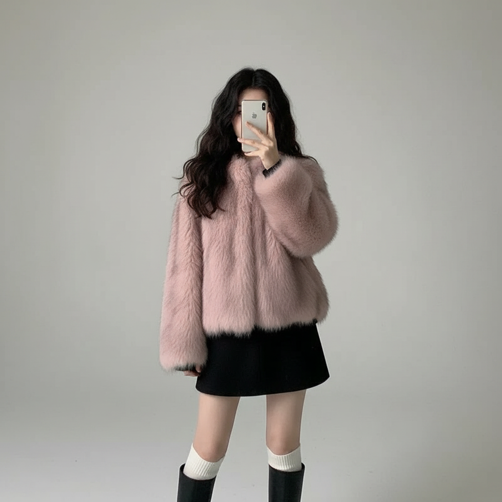 מעיל פרווה סינטטית