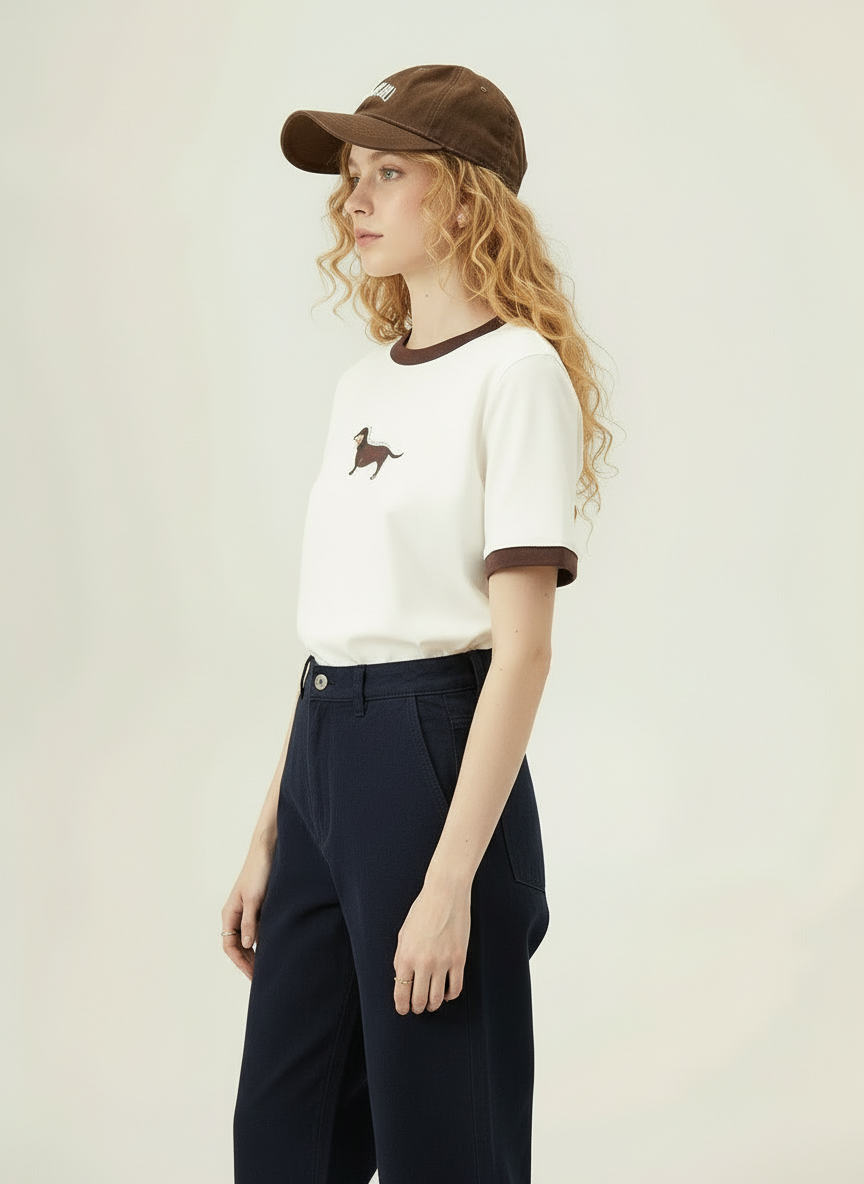 חולצה קצרה עם הדפס