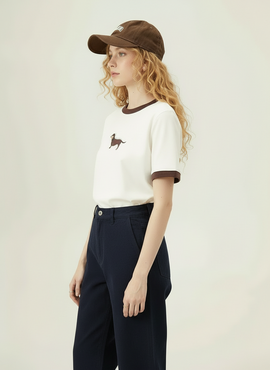 חולצה קצרה עם הדפס