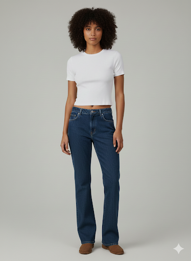 הדפס כוכבים baggy ג'ינס