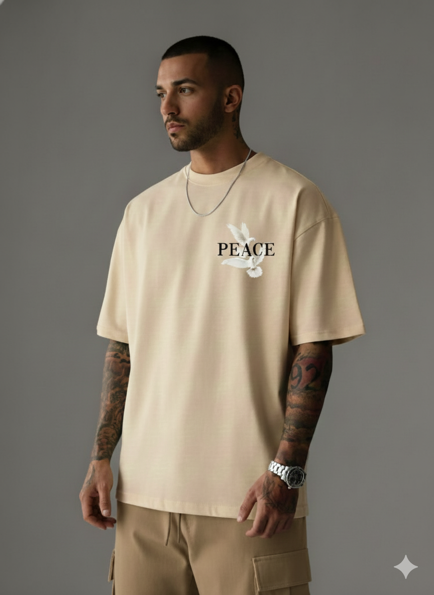 חולצת אוברסייז עם הדפס