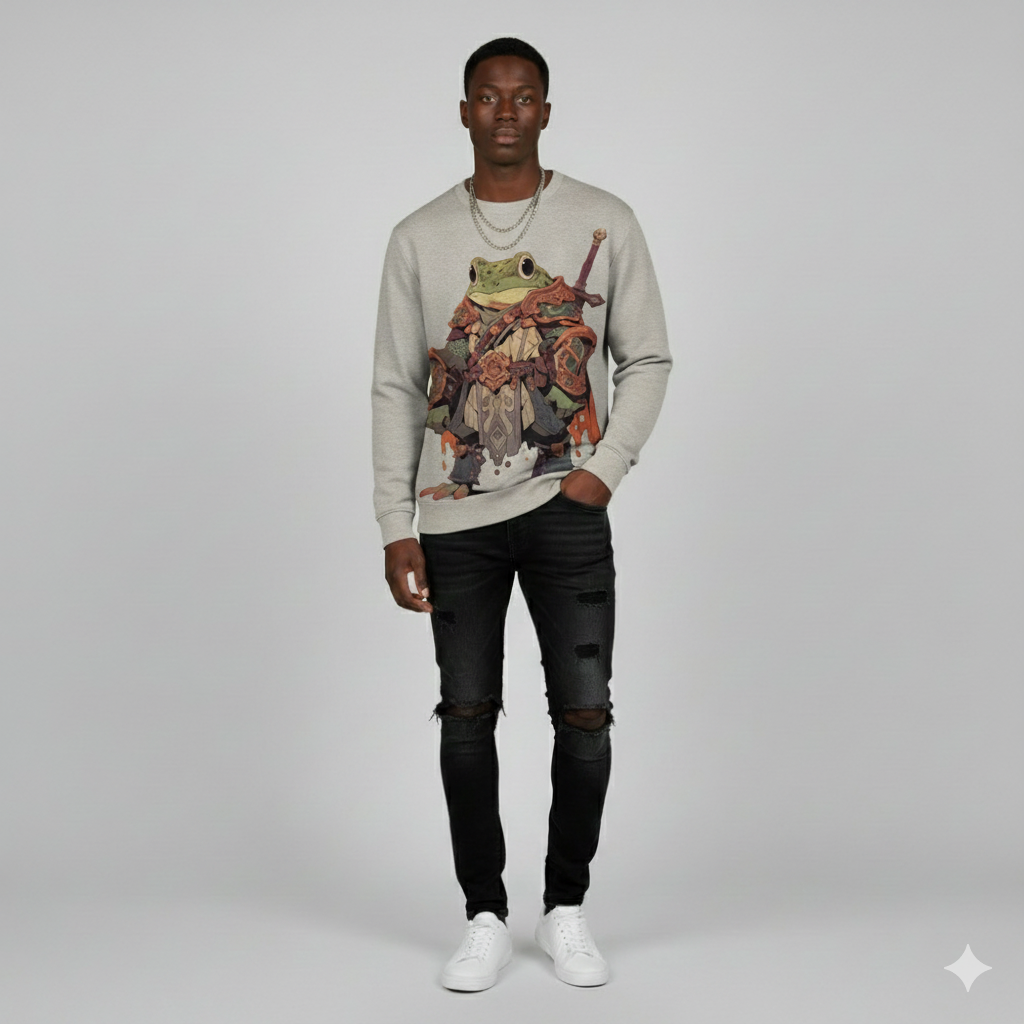 חולצה בסגנון יפני עם הדפסי חיות