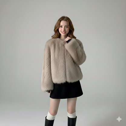 מעיל פרווה סינטטית